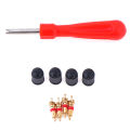 1Set Tire Valve Service Kit Valve Cores Screwdriver Tire Repair Car Motorcycle Huiye. 