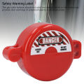 Gate Valve Lockout Warning Label Impact Resistant Water Faucet Lock Overlapping Hinges for Outdoor. 