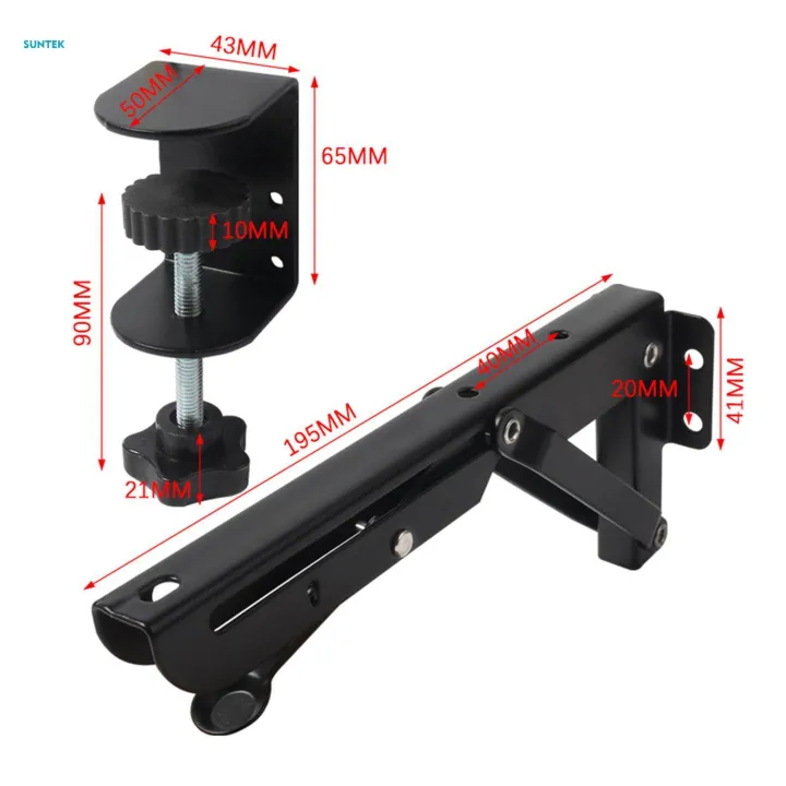2x%20Under%20Desk%20Keyboard%20Tray%20Foldable%20Brackets%20Desk%20Extender%20Desktop%20Extension%20Shelf%20Clamp%209x4.3cm%20-%20Image%208
