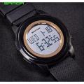 Sports Movement Waterproof SSANDAA Silicon Wrist Watch for Men Gold. 