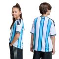 Argentina FIFA World Cup 2026 Official Premium Quality Home kits For Kids Jersey (Full Set). 