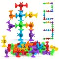 Baby Suction Cup Toys Construction Set for Children Silicone Building Blocks Kids Animal Puzzle Sticker Bathtub Sucker Bath Toys KankongAgu. 
