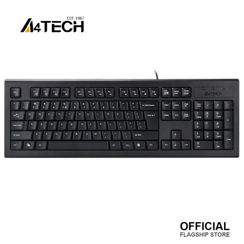 A4Tech KRS-82 Comfort Round Edge Keycaps FN Hot Keys Full-Size USB Natural_A Wired Keyboard