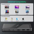 Acasis Thunderbolt Hub 40Gbps 11 Ports Docking Station USB-C Hub Type-C Dock 8K@60HZ USB Expander For Macbook Pro.