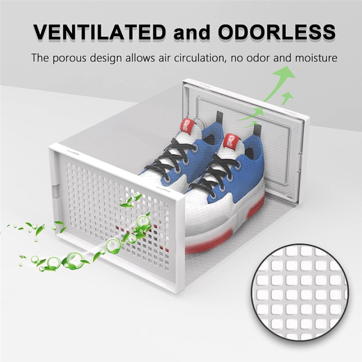 Shoe%20Storage%20Box,%20Clear%20Transparent%20Shoe%20Storage%20Boxes%20Hard%20Plastic%20Stackable%20Organiser%20Containers%20Bins%20Easy%20to%20Use%20White%20-%20Image%204