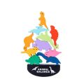 Montessori Wooden Balance Blocks Dinosaur Baby Toys Board Games Building Blocks Stack Toys Kids Early Education Toy Gifts.