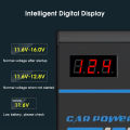 Geepact Car Inverter 200W Peak Power Multifunctional Automotive AC 12V/24V to DC 110V/220V Inverters 2 AC Outlets 3 USB 1 QC3.0 Fast Charging Ports Adapter DC to AC Inverter with Digital Display Ciga-rette Lighter. 