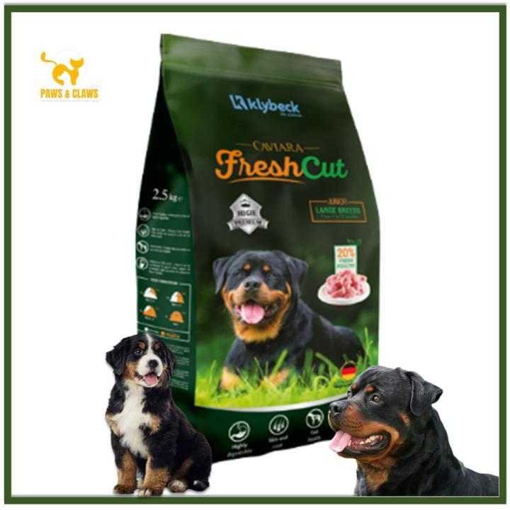 Klybeck Caviara FreshCut Junior Dog Large Breed Dry Food With Poultry Chicken Flavor 2.5 kg