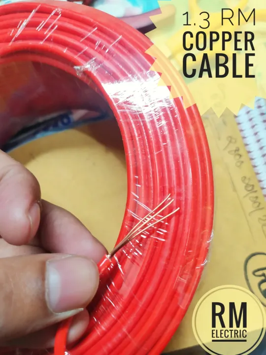 House%20Wiring%20Cable%20Fire%20Proof%20BYA%20(1x1.3%20rm)%20Pure%20Copper%203/22%20Cable%201.3rm%20Black%20&%20Red%20Non-Sheathed%20Single%20Core%20Copper%20Cable%201.3Rm%20Cable%20-%20Image%204