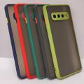Samsung Galaxy S10 camera protection smoke case matte finish mobile back cover. 