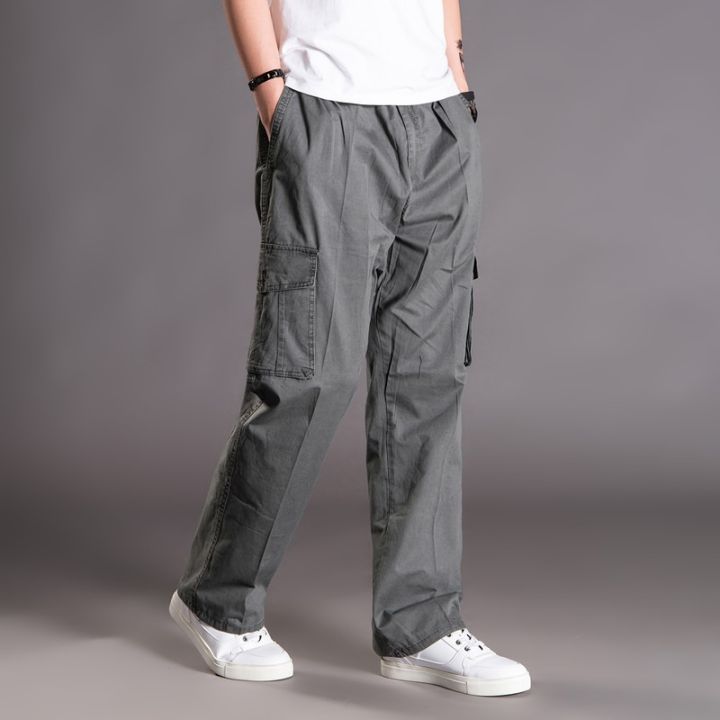 Thoshine%20Brand%20Spring%20Autumn%20Men%20Casual%20Cargo%20Pants%2095%25%20Cotton%20Multiple%20ckets%20Male%20Thin%20Trousers%20Loose%20Plus%20Size%20Oversize%20-%20Image%204