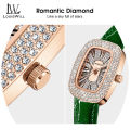 LouisWill Women Watches Fashion Retro Watches Quartz Watches Ultra-thin Square Watches Star Diamond Watch Business Casuals Wristwatch. 