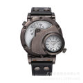 Oulm Brand Fashion Trend Men's Watch Dual Time Zone Personalized Sports Quartz Men's Watch Foreign Trade 9591. 