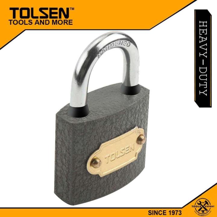TOLSEN Heavy Duty Iron Padlock with 3 Iron Keys (38mm 125g) 55134