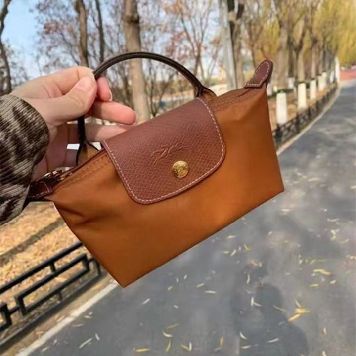 Longchamps%20bagminiDumpling%20Bag%20Leather%20Women's%20Bag2023New%20Hand-Carrying%20Bag%20Mini%20Hand-Holding%20Crossbody%20Cosmetic%20Bag%20-%20Image%205