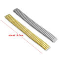 12mm 14mm 16mm 18mm 20mm 22mm Elastic Stretch Expand Stainless Steel Watch Band Universal Metal Watch Strap Silver Gold Bracelet.