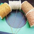 REGELIN 5/10m Dia 1.5mm Beaded Ball Copper Chain Bulk Jewelry Chains for Necklaces Jewelry Making Supplies.