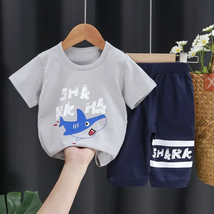 Children's%20Summer%20Clothes%20Girls'%20Suit2022New%20Boys'%20Cotton%20Short-Sleeved%20BabytKids%20Shorts%20Children's%20Clothing%20-%20Image%209