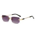 XJiea Rectangular Rimless Sunglasses,Fashion Men Outdoor Sun Glasses,Summer Women Decorative Eyewear,Shopping, Drive to Wear. 