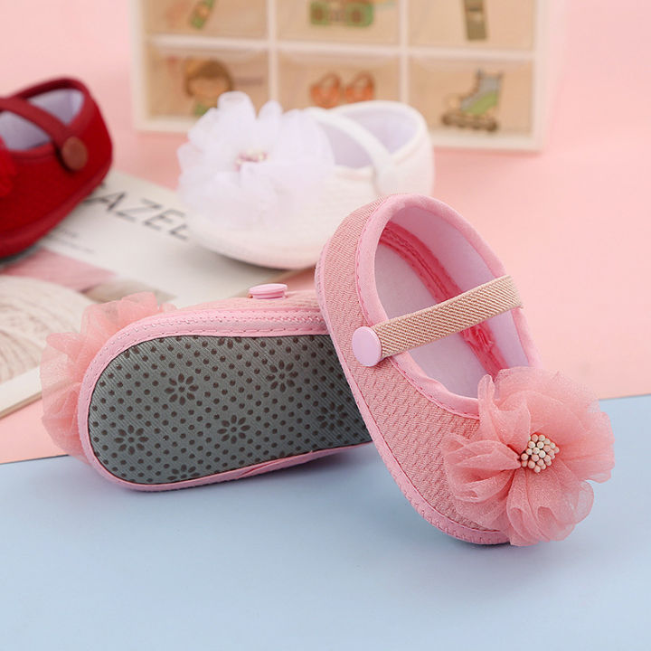 Big%20Chiffon%20Flower%20Baby%20Girls%20Flat%20Shoes%20Summer%20Cotton%20Girl%20Princess%20Prewalker%20Shoes%20Footwear%20Soft%20Bottom%20Non-Slip%20First%20Walking%20Shoes%20-%20Image%205