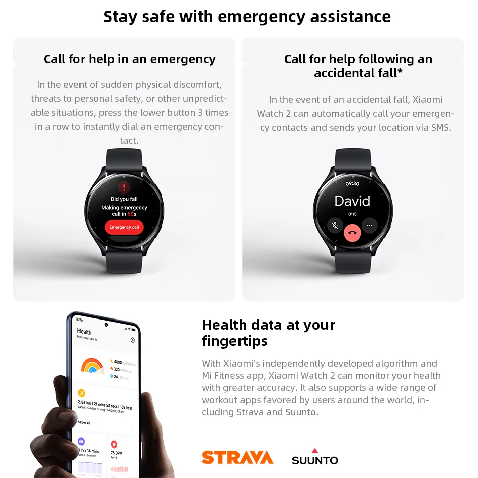 Global Version Xiaomi Watch 160+ Sports Modes AMOLED