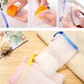 WUSUO Portable Hangable Shower Bubble Bath Exfoliating Net Soap Pouch Foaming Mesh Bag Face Cleansing Tool Soap Saver Bag. 