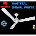 Havells Sagittal Ceiling Fan Pearl White 1320mm (53 inches).