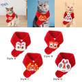 Chinese New Year Pet Scarf Cat Knitted Scarf for Cats Kitten.