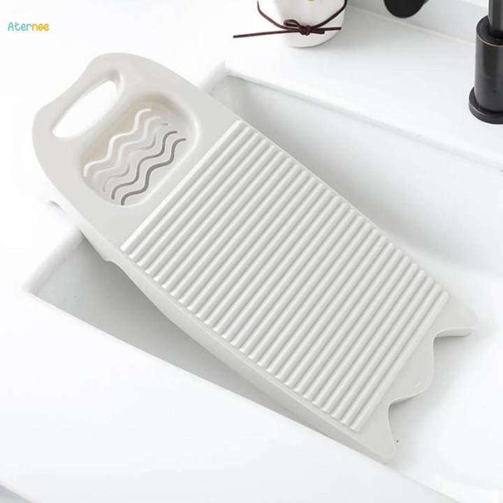 Washing Board with Soap Drain Box Portable Washing Scrubbing Board for Laundry Washing Clothe by