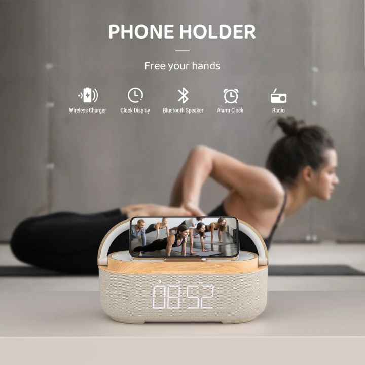 COSLUR%20S29%20Bluetooth%20Speaker%202500Mah%20Battery%20Supports%2015W%20Wireless%20Charging%20Digital%20Clock%20Display%20Night%20Light%20Alarm%20Clock%20-%20Image%203