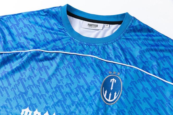 Trapstar%20Monogram%20Football%20Jersey%20T-shirts%20Blue%20No.22%20Men%20Women%201:1%20Short%20Sleeve%20Oversized%20Casual%20Tops%20Tee%20-%20Image%206