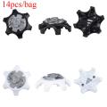 14Pcs /Lot TPR Golf Spikes Pins 1/4 Turn Fast Twist Shoe Spikes Replacement.