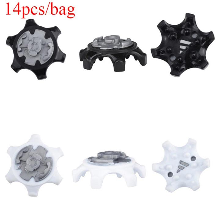 14Pcs /Lot TPR Golf Spikes Pins 1/4 Turn Fast Twist Shoe Spikes Replacement