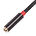 3.5mm Jack AUX AUDIO Male to Female Extension Cable with Microphone Stereo 3.5 Audio Adapter for PC Headset (1M).