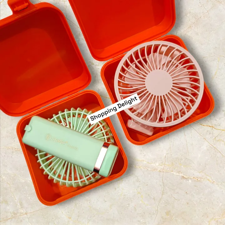 JYSUPER%20JY-2517A%20Rechargeable%20Strong%20Wind%20Mini%20Foldable%20Fan%20With%20Box%20-%20Image%203