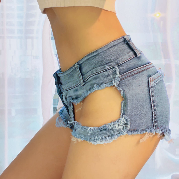 2022%20New%20Women's%20Hole%20Denim%20Jeans%20Shorts%20Low%20Waist%20Dj%20Polo%20Dancel%20Shorts%20Bar%20Nightclub%20-%20Image%204
