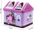 Money Boxes Metal House Shape Piggy Bank Coin Safe Storage Box By Gift Corner Shopping. 