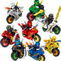8Stk Ninjago Motorcycle Set Minifigures Ninja Mini Figures Blocks Toys. 
