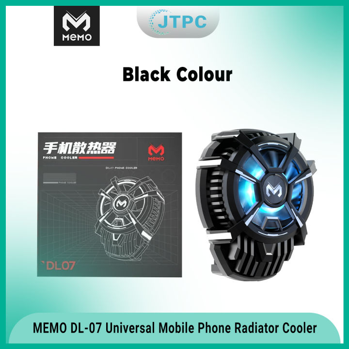 MEMO DL07 Universal Mobile Phone Cooling Fan Radiator - Black