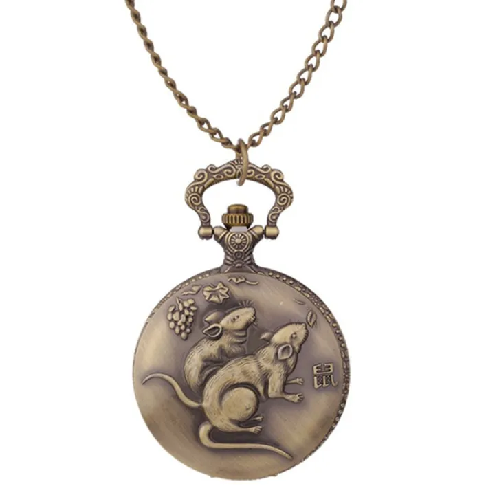 Zodiac%20large%20watch,%20stylish%20creative%20embossed%20vintage%20bronze%20pocket%20watch%20with%20chain%20flap,%20small%20quartz%20watch%20-%20Image%208