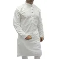 White panjabi for men high quality | White indian panjabi for men low price | Indian chicken fabrics panjabi for men new collection 2026. 