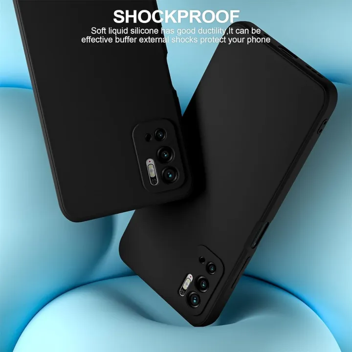 Xiaomi%20Poco%20M3%20Pro%205G%20Silicone%20Matte%20Flexible%20Soft%20Phone%20Case%20-%20Black%20-%20Phone%20Back%20Cover%20-%20Image%202