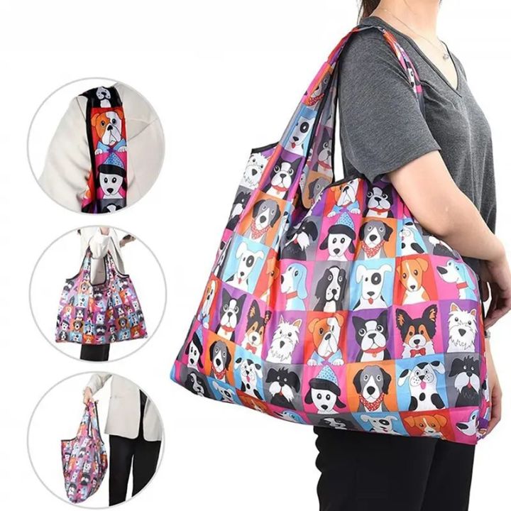 Foldable%20Shopping%20Bag%20Reusable%20Travel%20Grocery%20Bag%20Eco-Friendly%20Cute%20Animal%20Cat%20Cactus%20Lemon%20Printing%20Supermarket%20Tote%20Bag%20-%20Image%202