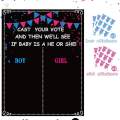 Baby Gender Reveal Board Gender Reveal Creative Voting Game. 