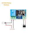 ESP8266 5V WiFi relay module Things smart home remote control switch phone APP. 