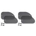 4Pcs Universal Size 25.59X14.96 Inch Car Sun Shade for Side Window with Suction Cups for Baby Kids and Pets. 