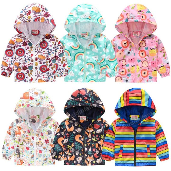 windbreaker%20for%20girls%20Children's%20jacket%20Child%20coat%20unicorn%20rainbow%20spring%20summer%20jacket%20girl%20baby%20clothes%20thin%20waterproof%202-7T%20-%20Image%204