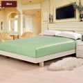 Sumptuous Slumber: 3-Piece Silk Fitted Sheet & Pillowcases for Cozy Nights. 