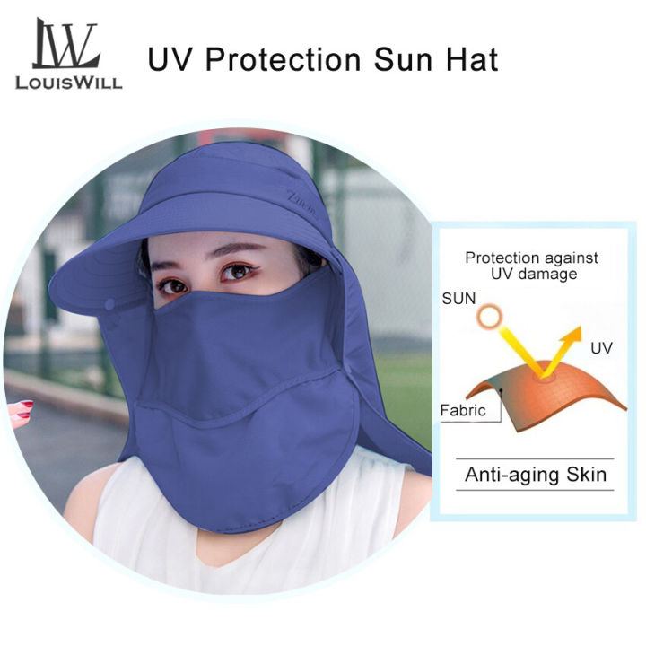 LouisWill%20Women%20Caps%20Women%20Sun%20Hats%20Summer%20Outdoor%20Beach%20Hats%20UV%20Sunscreen%20Hats%20360%C2%B0UV%20Protection%20Caps%20Visor%20Sunbonnets%20Fisherman%20Hat%20for%20Women%20-%20Image%204