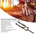 Mountain Bike Front Fork 120mm Stroke Bicycle Shock Absorber Air Fork 26inch Straight Steerer Remote Lockout Suspension Fork. 